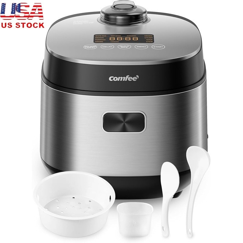 Multi-Function Rice Cooker Fuzzy Logic 9 Programs Easy Clean Compact Design New