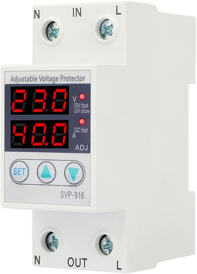 230V AC Current Protector 63A: Intelligent Voltage & Current Safety Device