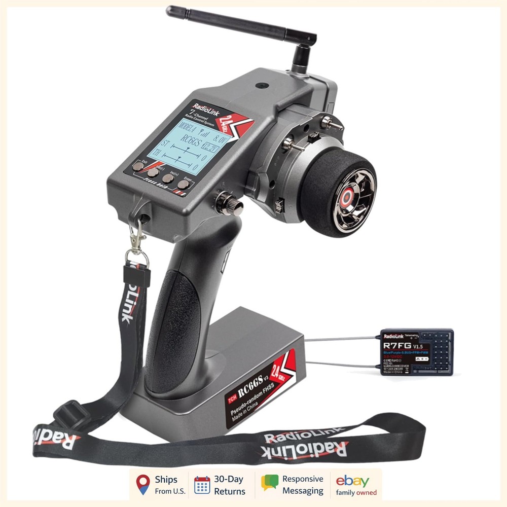 7 Channels RC Transmitter and Receiver for Enhanced Control and Performance