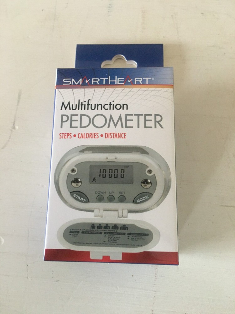 Smart Heart Multifunction Clip On Belt Pedometer