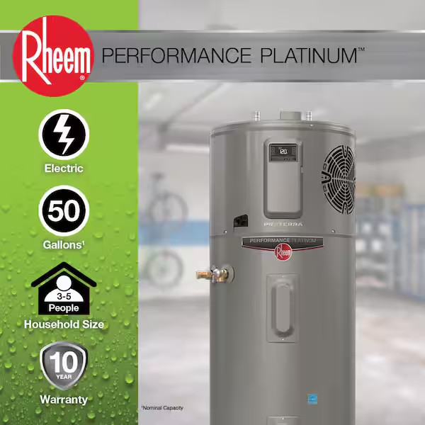 🔥Rheem Hybrid Smart Tank 50 Gal. ProTerra 10-Year Electric Water Heater NEW🔥
