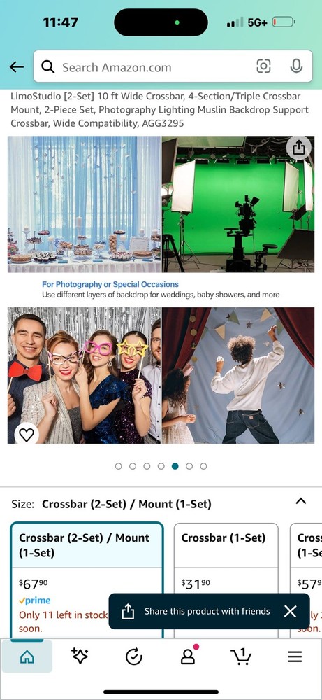 Limo Studio Cross Bar And Mount