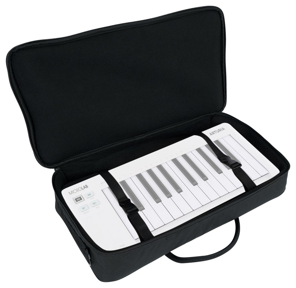 Arturia MICROLAB MK3 White 25-Key MIDI USB Keyboard Controller+Pro Software+Case