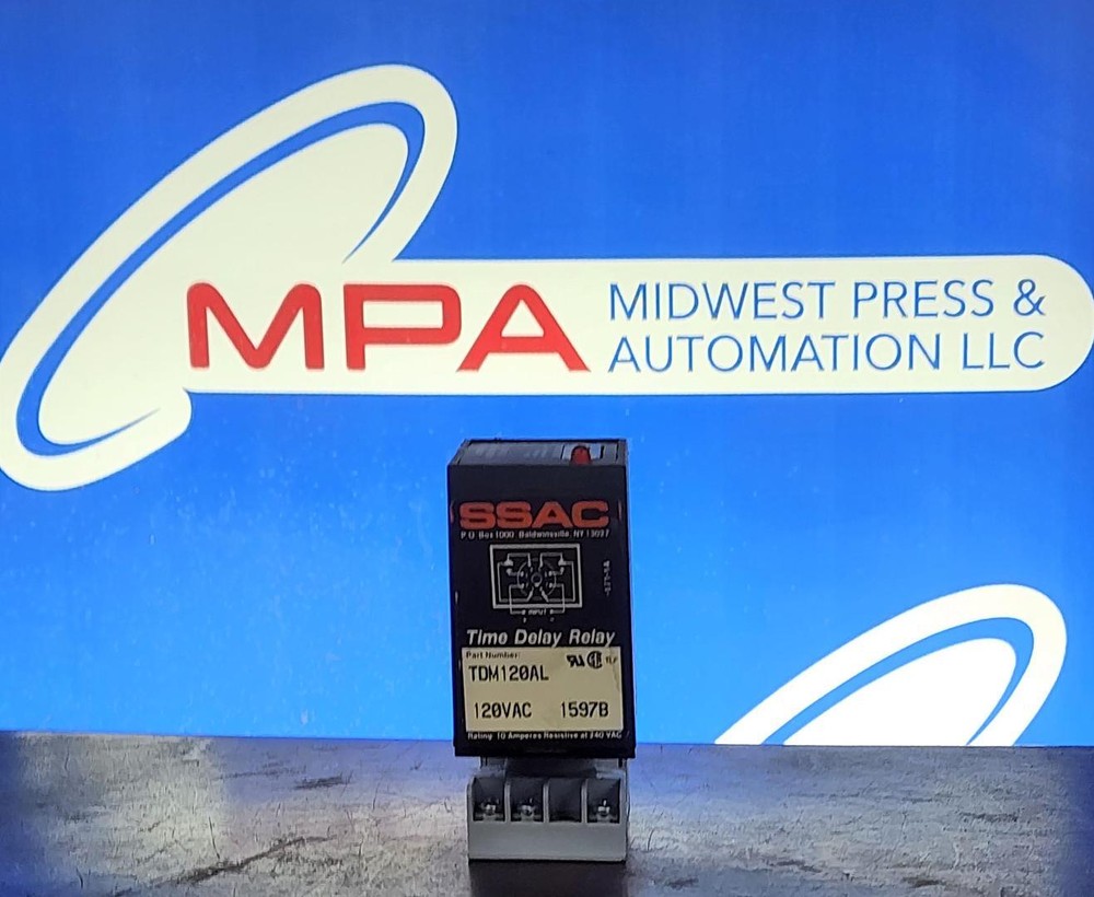 SSAC TDM120AL Time Delay Relay -USED-