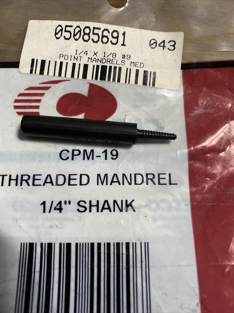 Clesco CPM-19 Threaded Mandrel 1/4” Shank