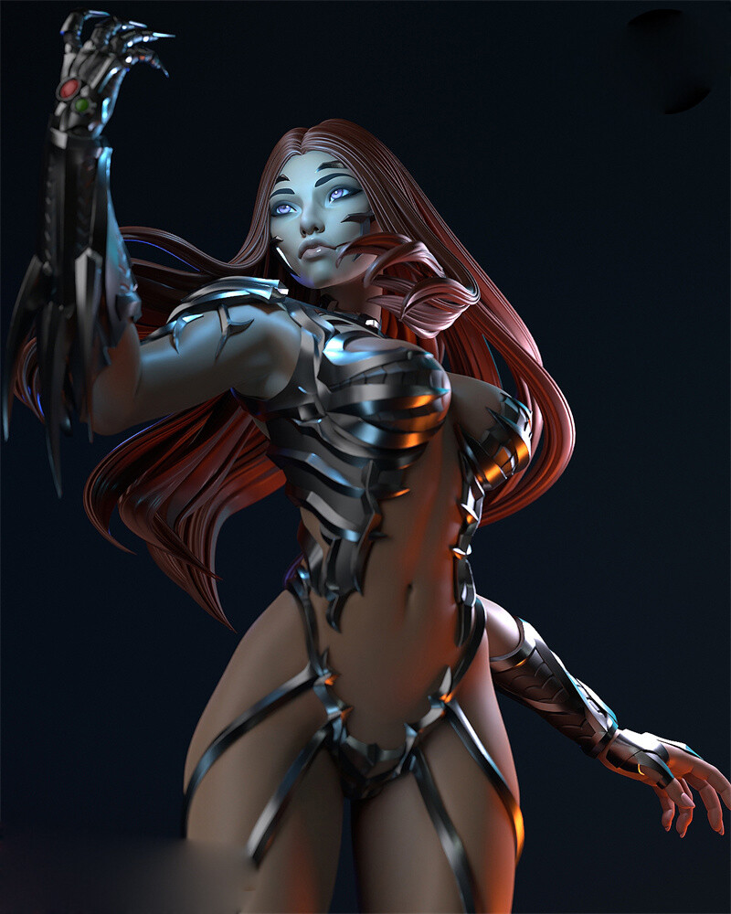 1/6 1/8 Witch Blade 3D Print Garage Kit Figure Model Kit Unpainted Unassembled