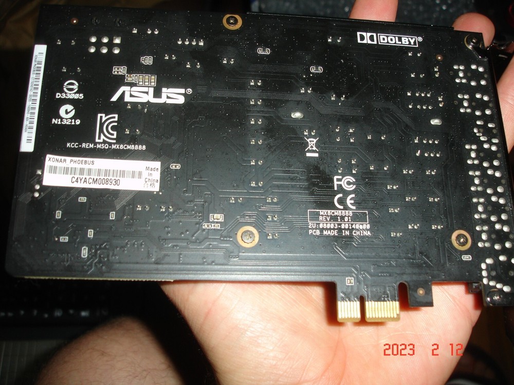Pc gaming sound card ASUS ROG XONAR PHOEBUS,PCI-E with control module