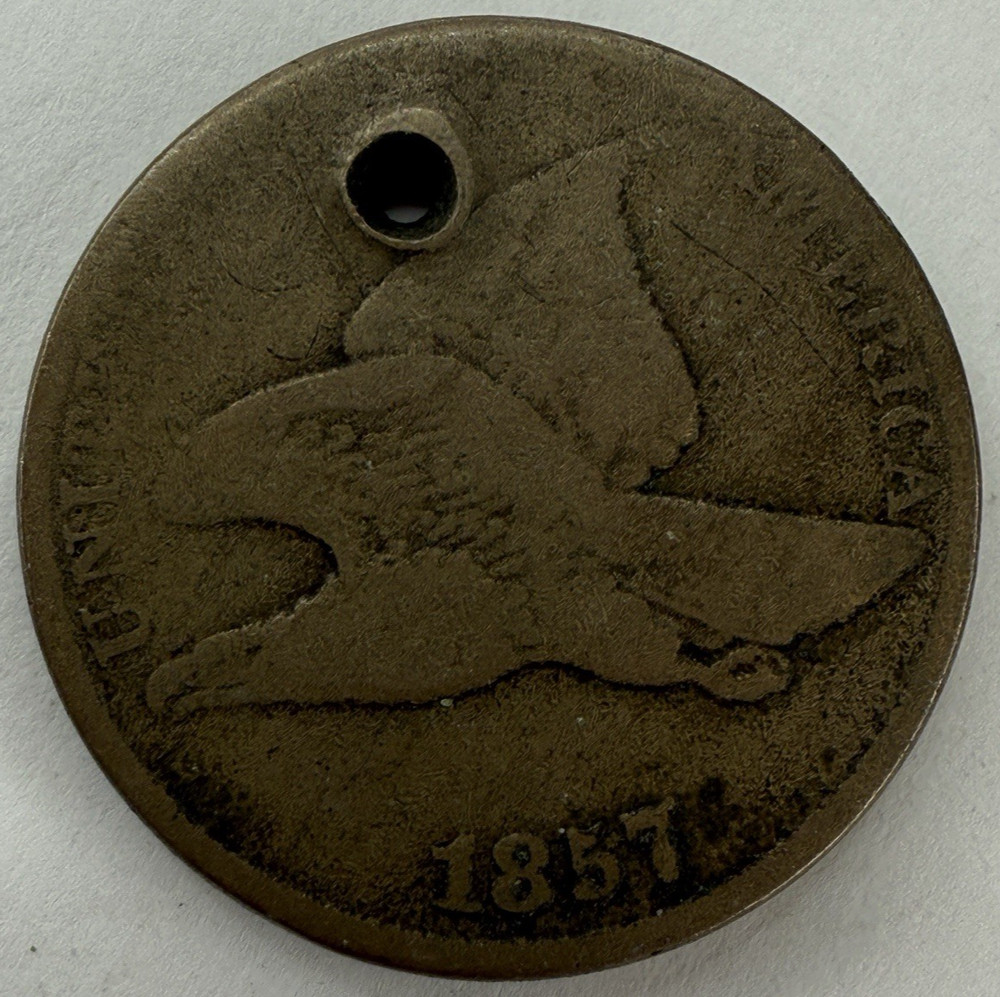 1857 Flying Eagle Cent Exact Coin Imaged #FLY91