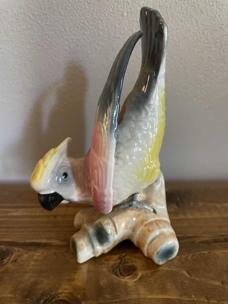 Antique Ceramic Parrot