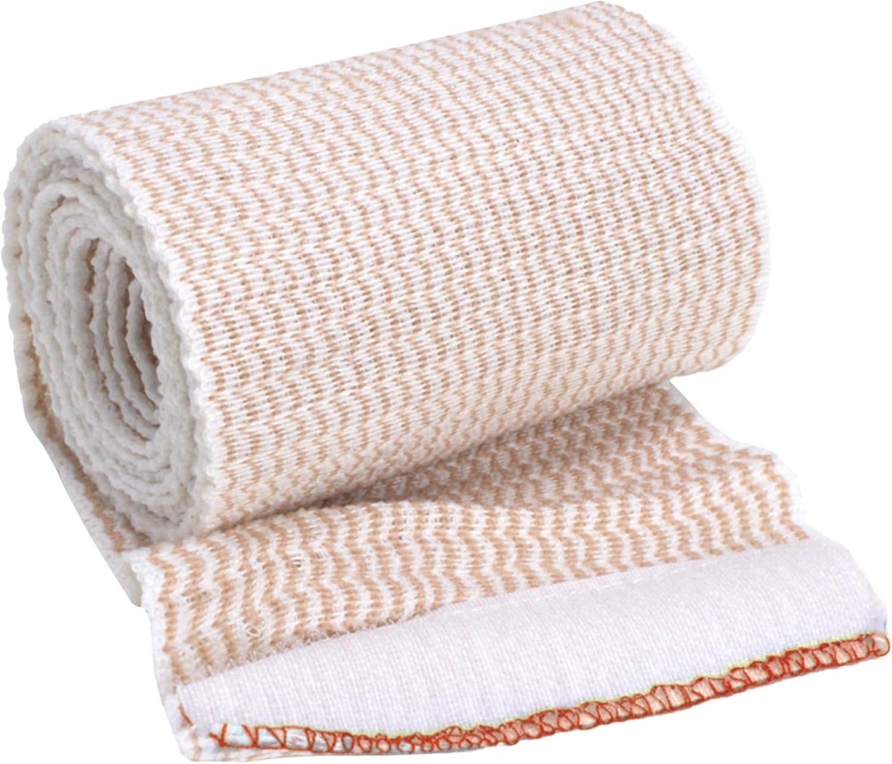 Elastic Bandage Wrap, 3 in x 15 ft, Stretch, Hook & Loop, Reusable, 6 Pack