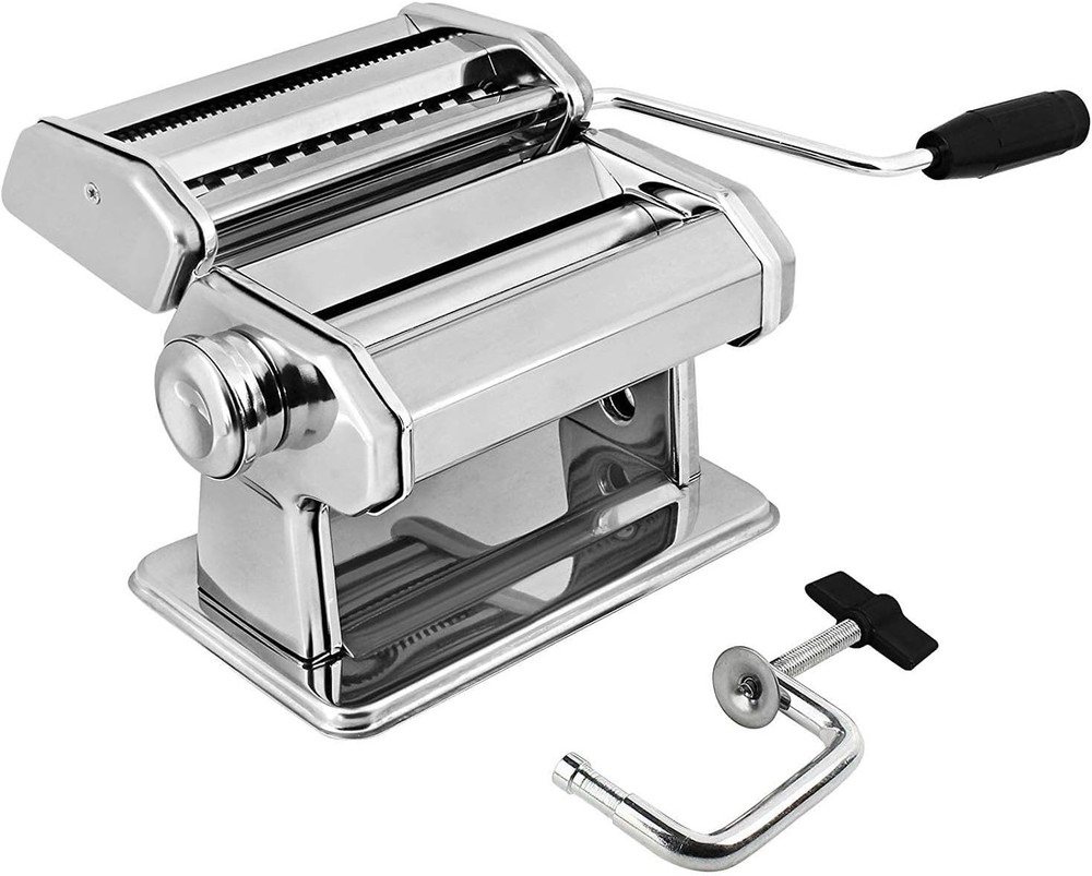 Versatile Manual Pasta Maker Machine - Create Spaghetti, Fettuccini & Lasagna