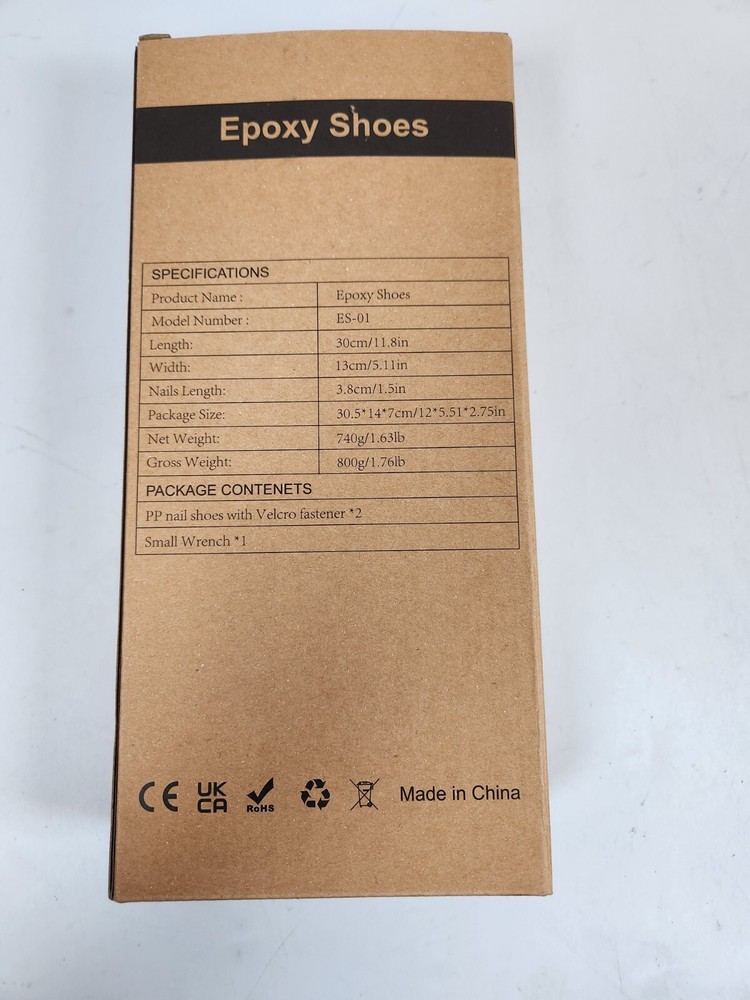 Epoxy Shoes, Fully Assembled Gunite Spiked Shoes