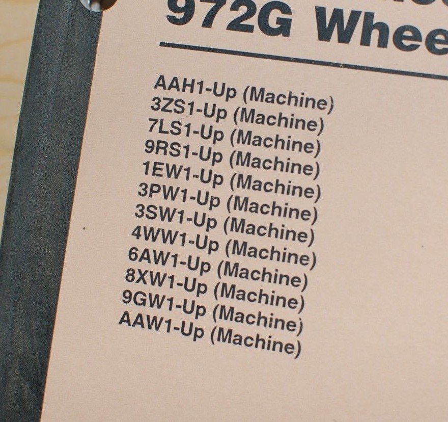 CAT Caterpillar 966G 972G Wheel Loader Operation/Operator Maintenance Manual OMM