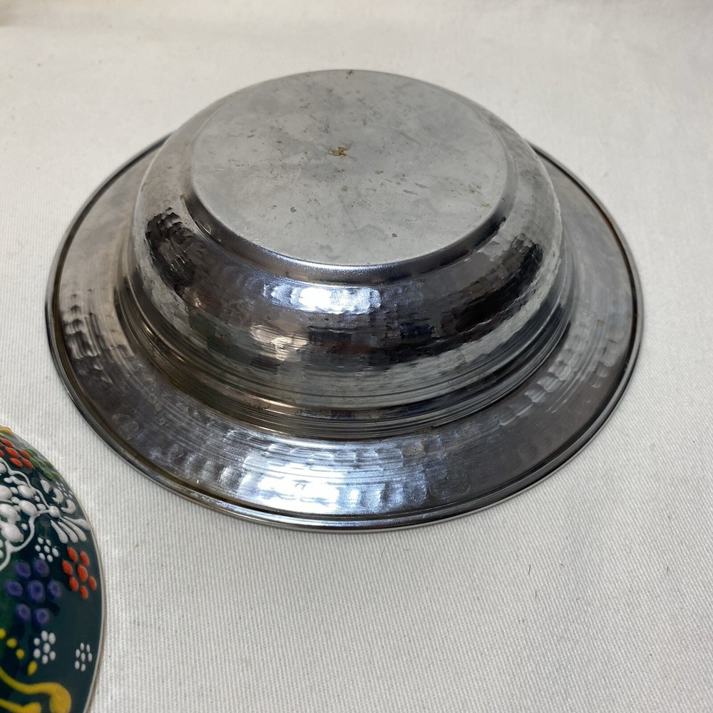 Handpainted Ceramic & Metal Candy Dish Ramadan