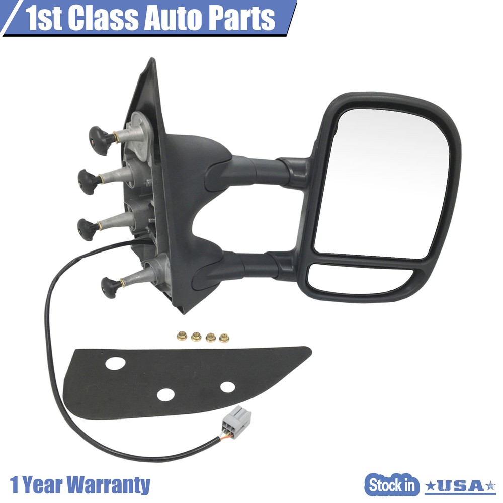Pair Power Folding Mirrors Fits 09-16 Ford E-350 E-450 Super Duty E-150 Van