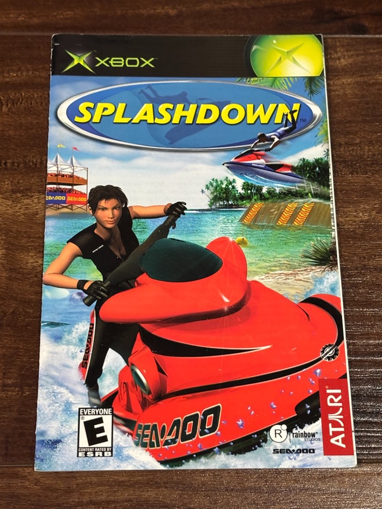Splashdown Splash Down XBOX Instruction Manual Only