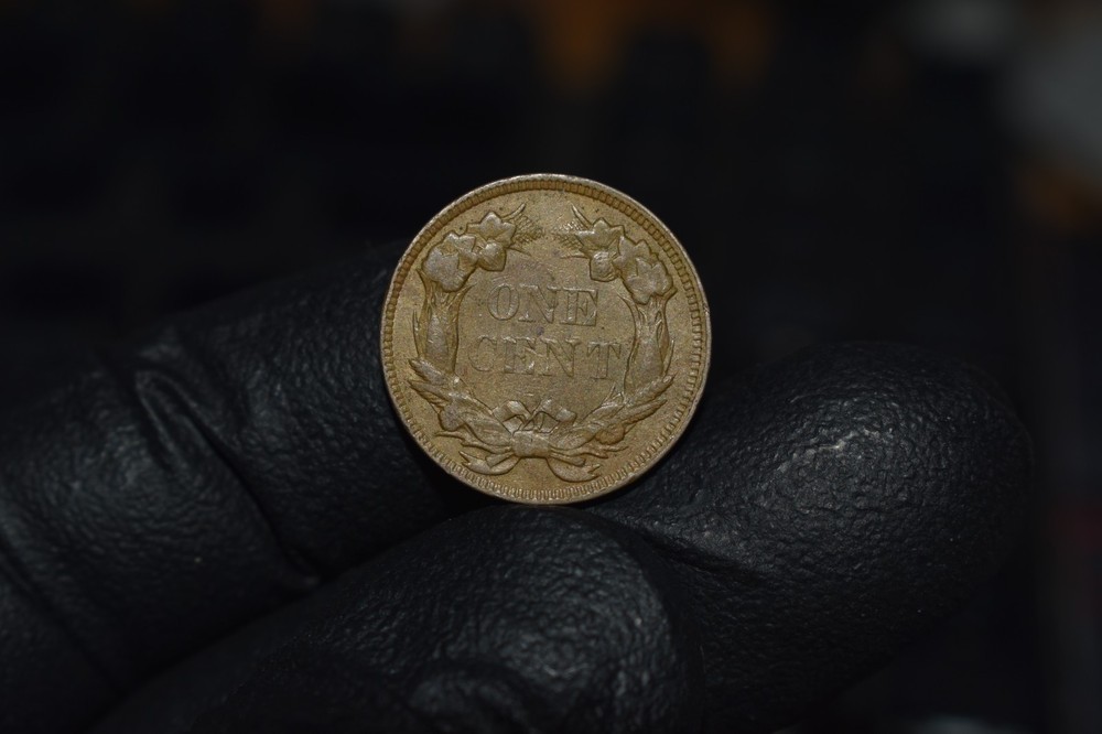 1857 Flying Eagle Cent Penny, Choice XF