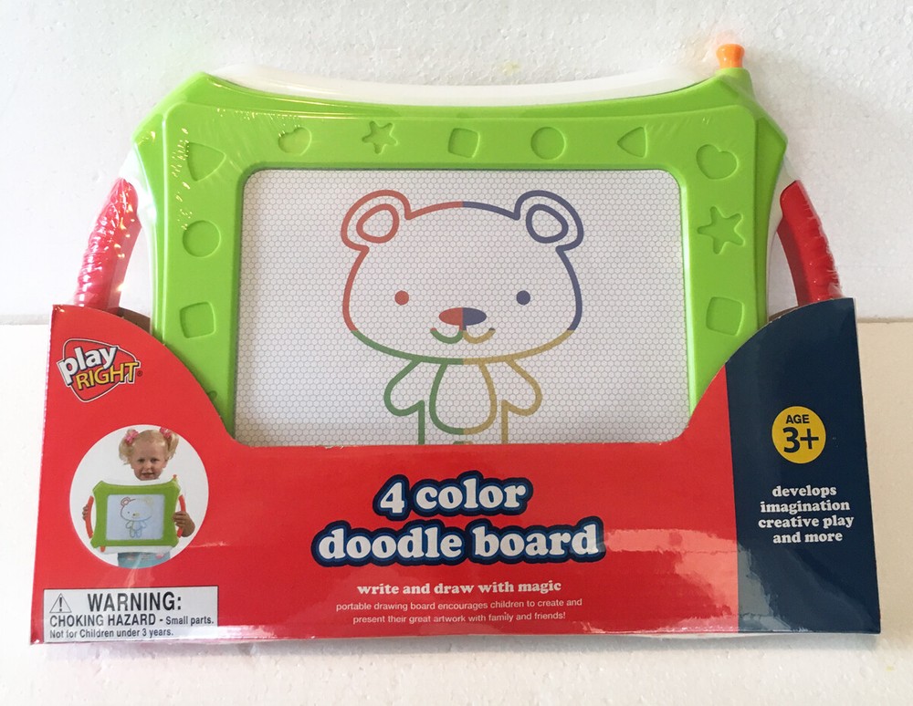 Doodle Board 4 Color Write and Draw with Magic Age 3+ New