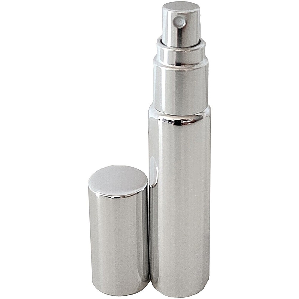 10ml Silver UV Electroplated Glass Empty Spray Bottle Refillable