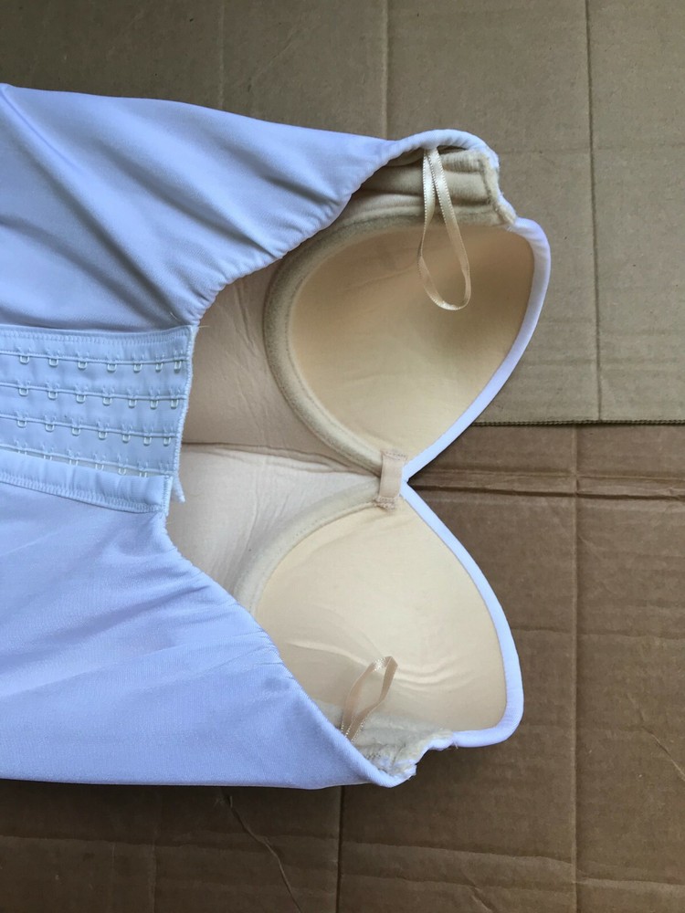 Davids Bridal White Bustier #7643 Size 36A