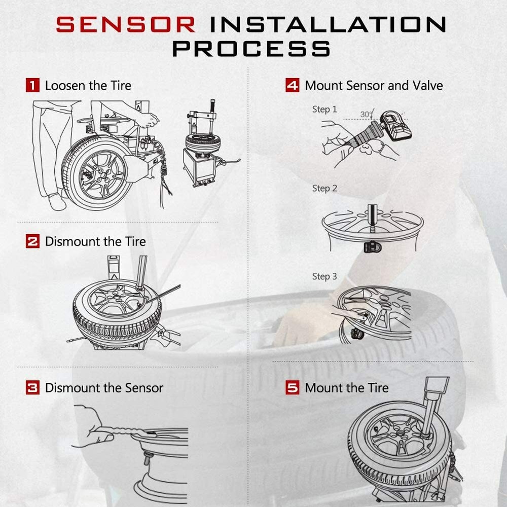 Autel MX-Sensor TPMS Sensor Tire Tyre Pressure System 315/433MHz