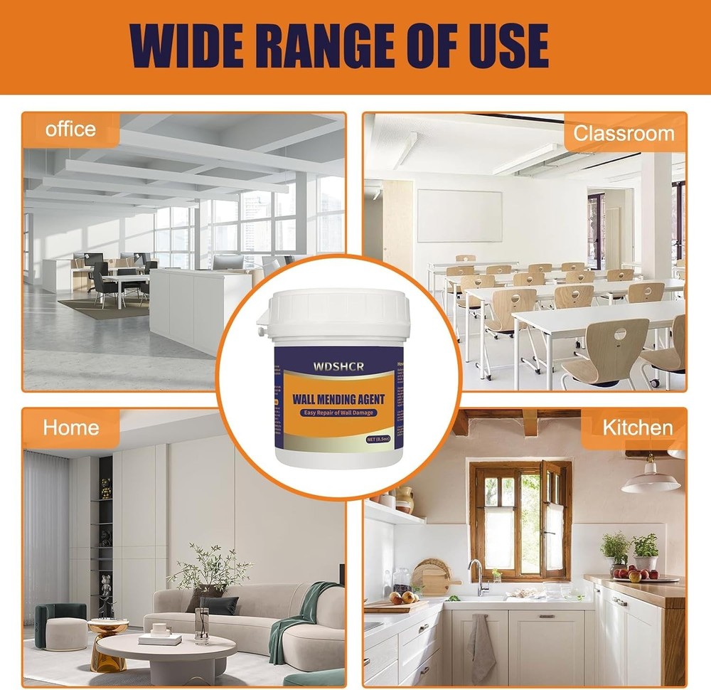 Drywall Repair Kit Wall Hole Patch Spackle Putty Scraper Mesh Tools Set