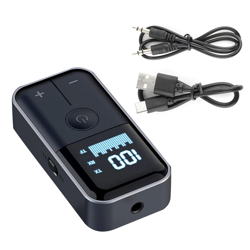 Bluetooth 5.4 Transmitter and Receiver for Car Stereo Speaker 3.5mm Aux System