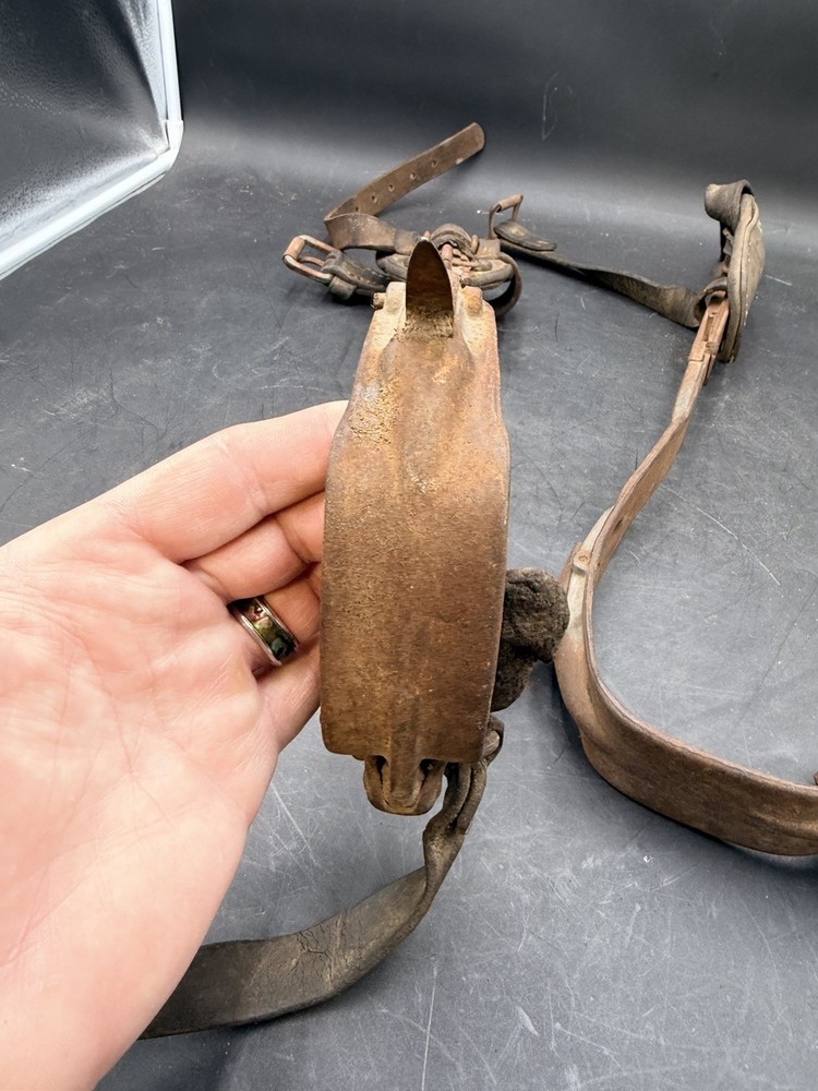 Melling Forge Tree Pole Climbing Spikes Set Used Vintage Good Shape