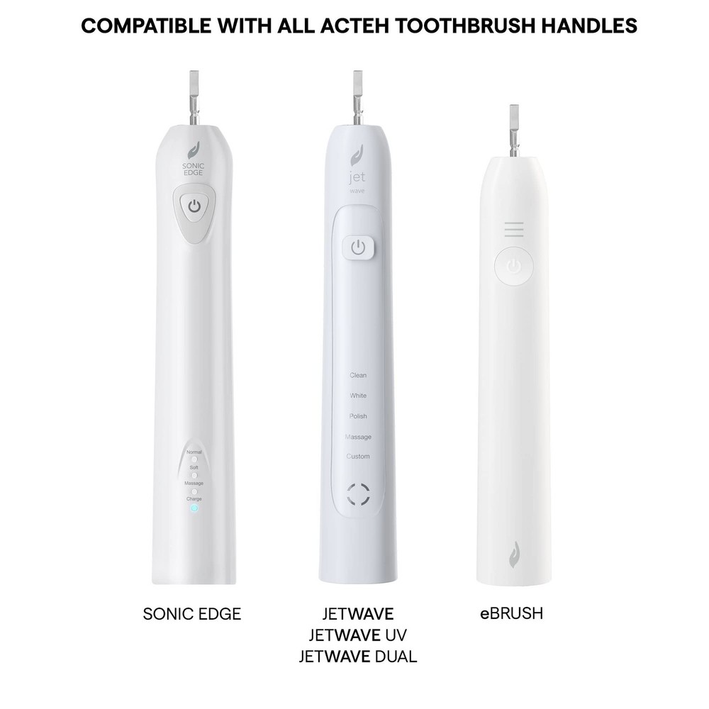Toothbrush Heads Compatible with Sonic Edge, JetWave, JetUV, eBrush Models