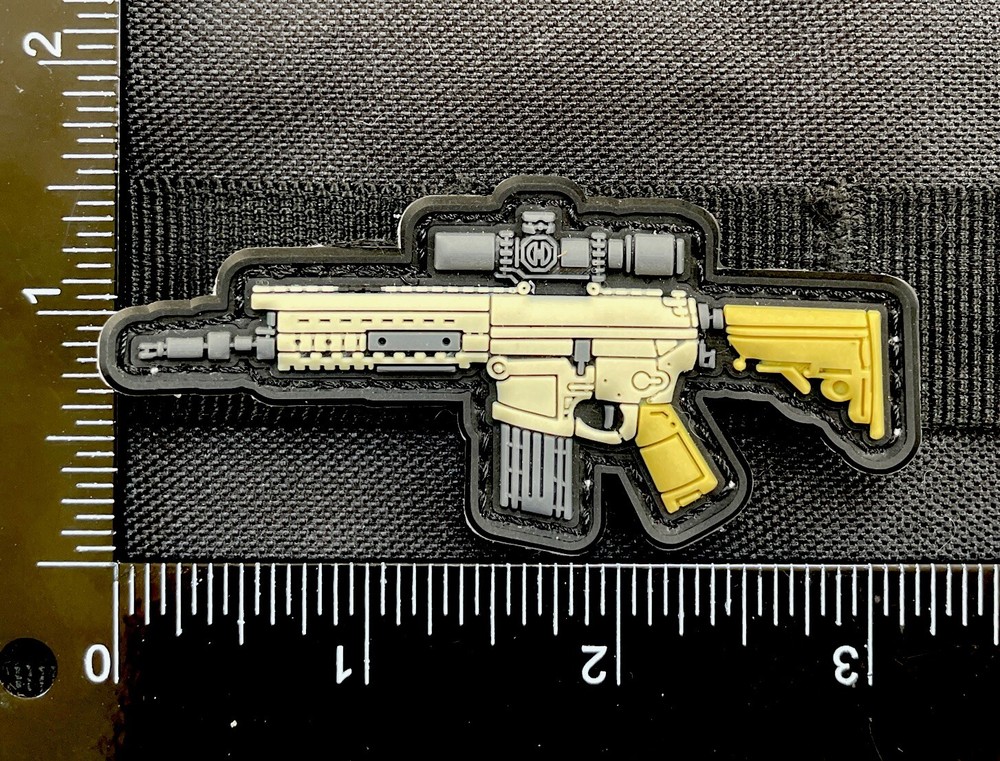 Marksman Sniper Rifle 308 Gun Army Weapon COD Tactical Morale Patch Hook Loop