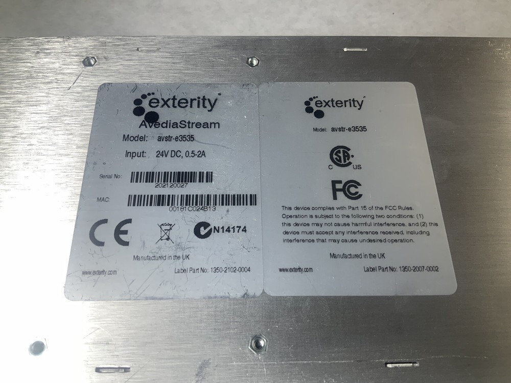 exterity avstr e3535 encoder IPTV