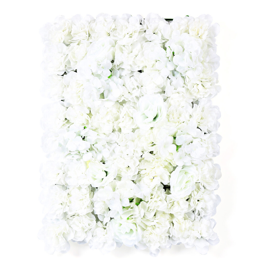 20x Artificial Silk Flower Wall Panel Wedding Party Stage Background Decoration