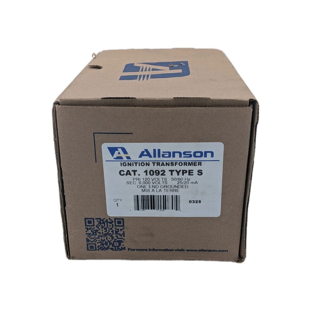 Allanson 1092 Type S Ignition Transformer, 120V/6000V