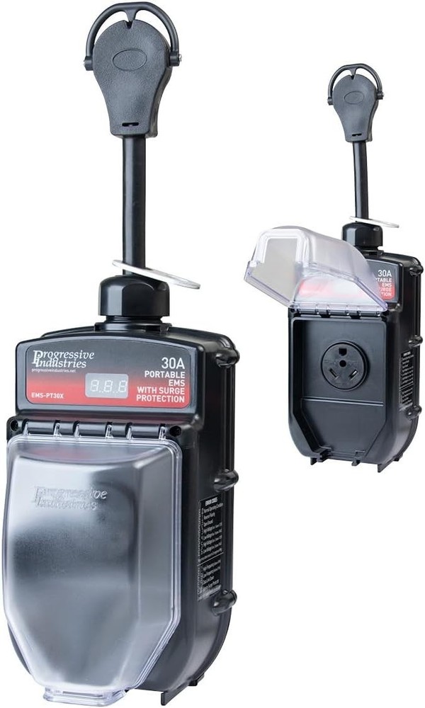 Progressive Industries EMS-PT30X Portable RV Surge Protector - Black - 30 Amp