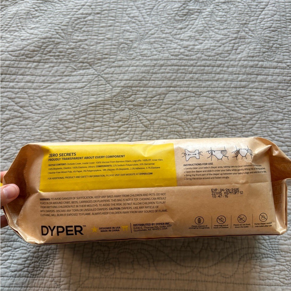 Dyper Ultra Premium Bamboo Diapers Size Newborn