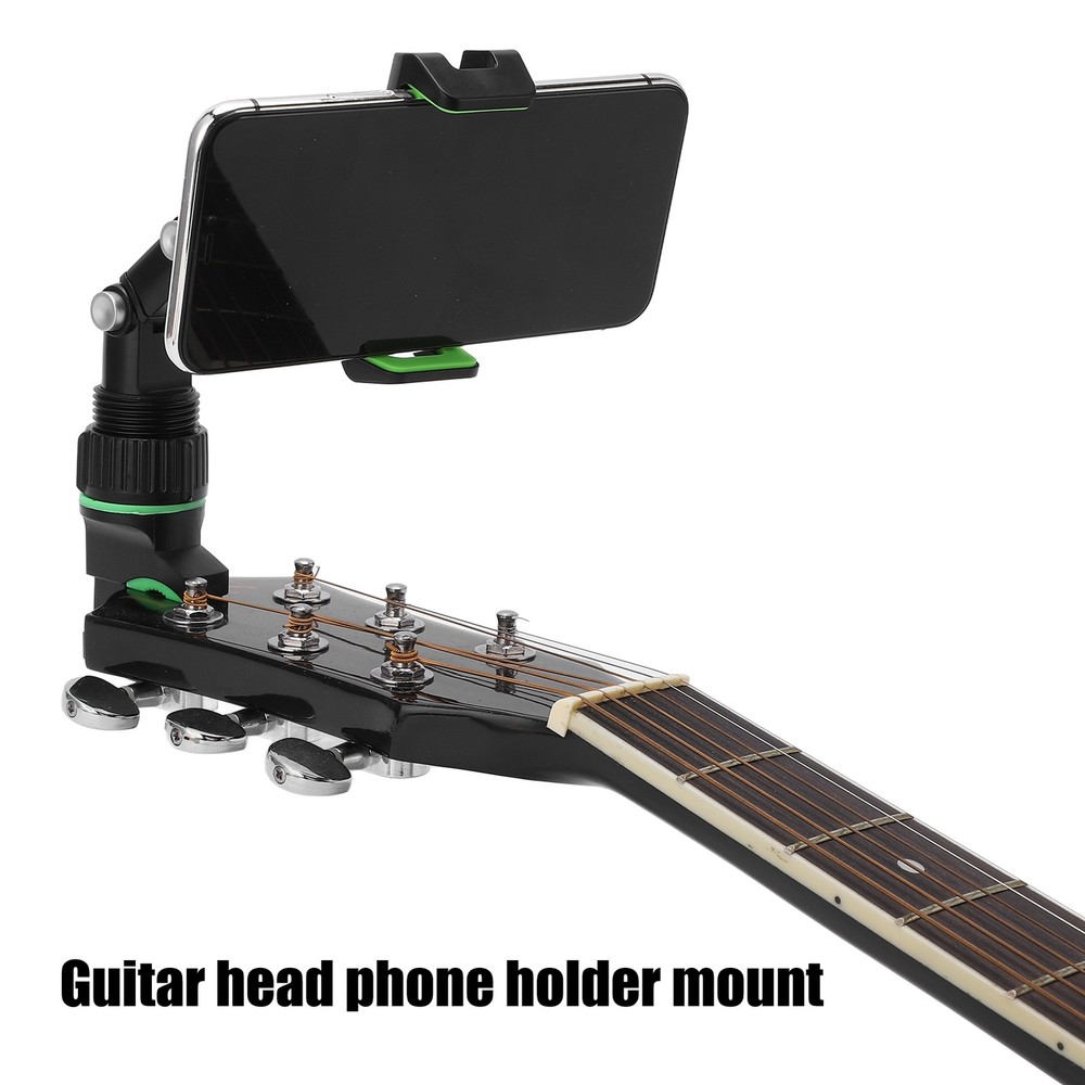 Instrument Bracket Stable Clamping Adjustable Angle Guitar Mount W/ Wipe Cloth