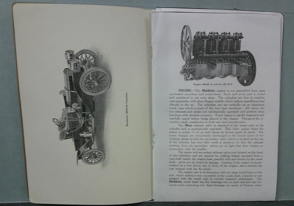1909 Middleby Car Sales Catalog