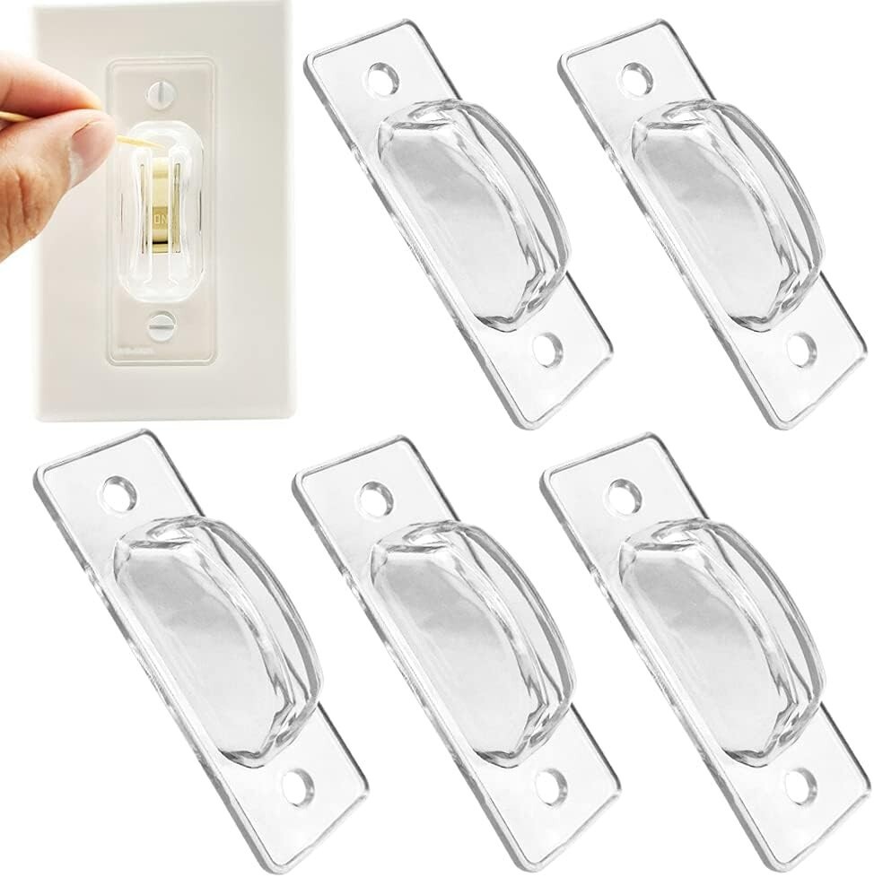 6-Pack Light Switch Locks – Childproof Cover Guards