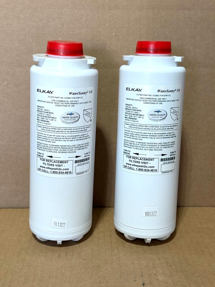 Lot of 2 Elkay 51299C WaterSentry VII Replacement Filter