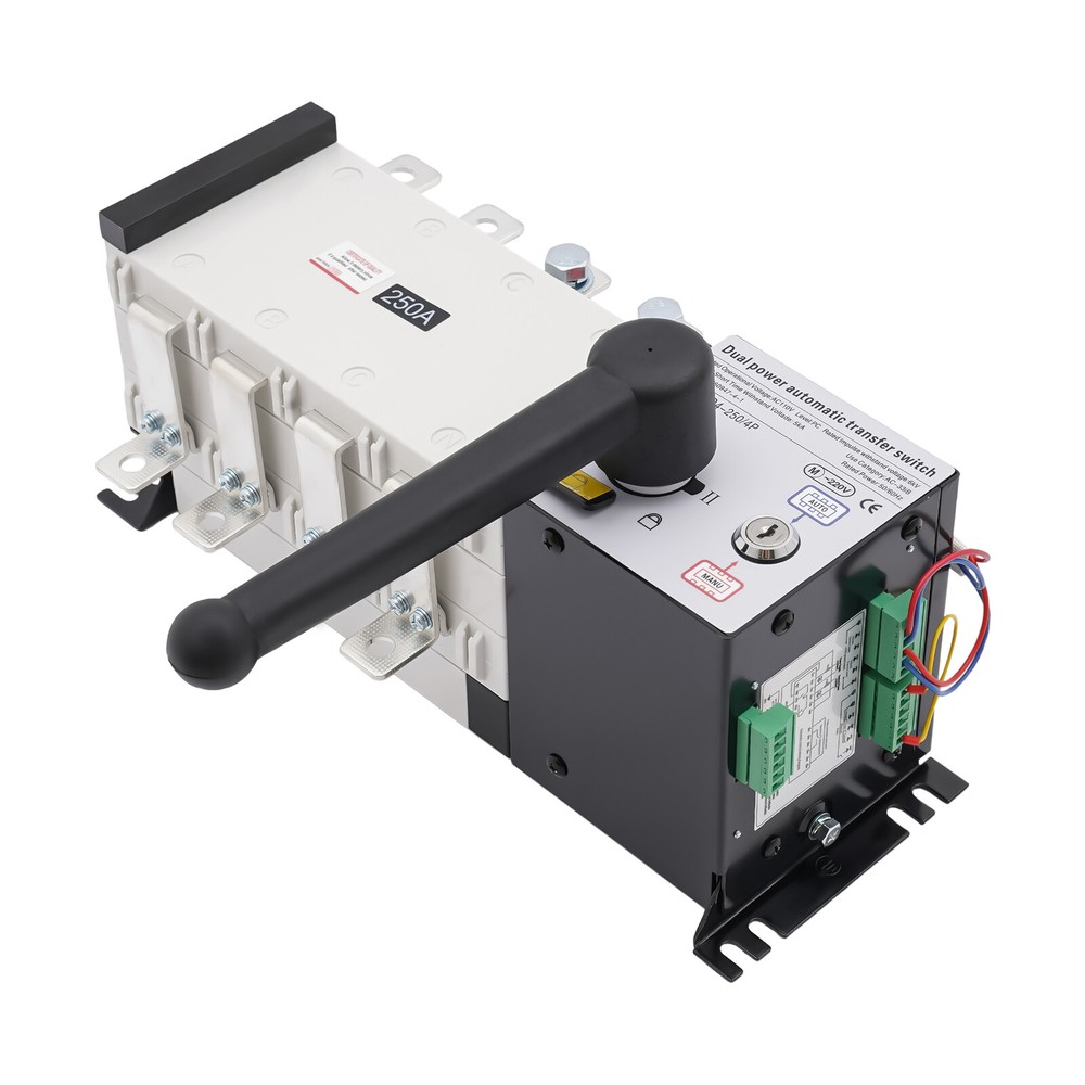 ATS 4P Dual Power Automatic Transfer Switch Grid to AC Generator PC Level Device