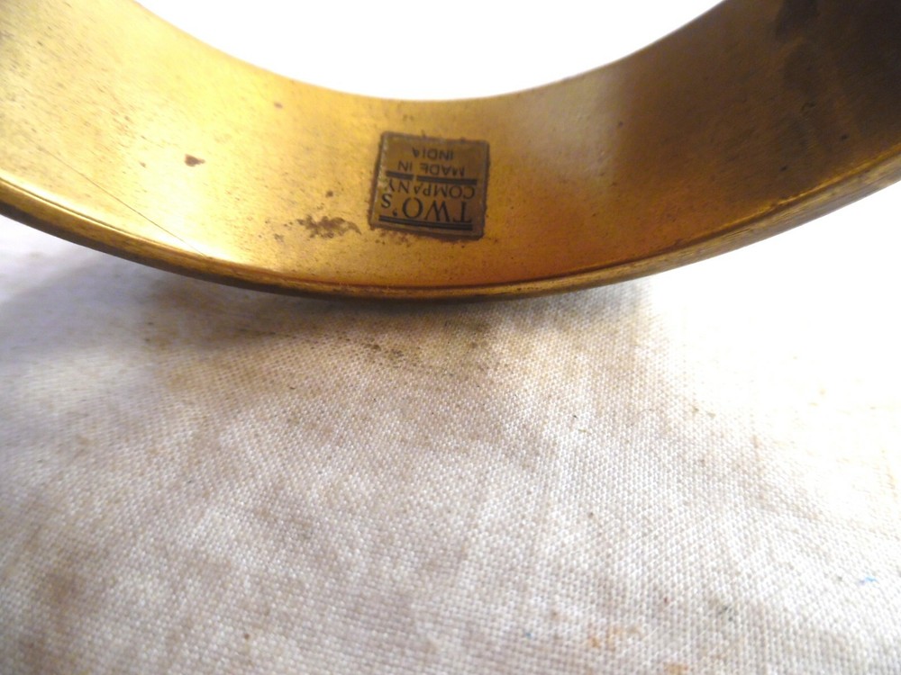 Older Brass And Lucite Bangle Bracelet India