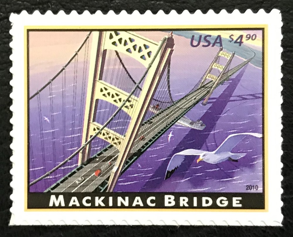 2010 Scott #4438 - $4.90 - MACKINAC BRIDGE- PRIORITY MAIL - Single - MNH