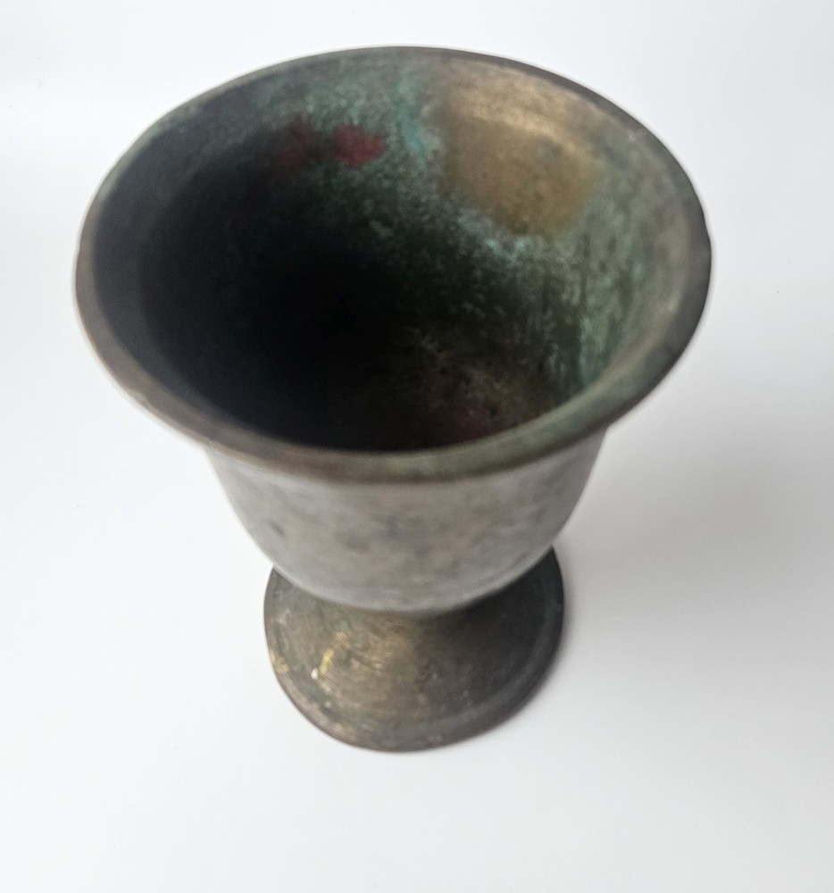 Antique Heavy 5" Brass Mortar 1.3kg