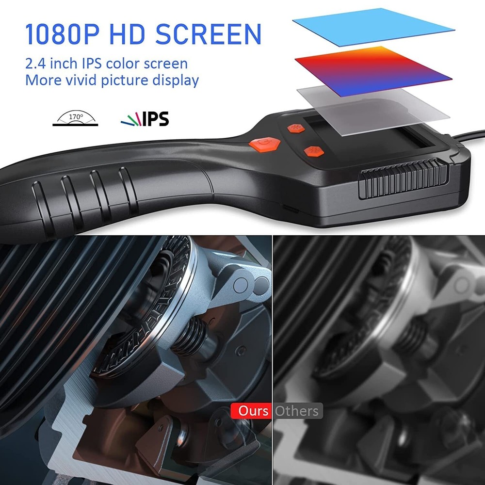 Daxiongmao Borescope, Endoscope Camera with Light, IP67 Waterproof Endoscope,...
