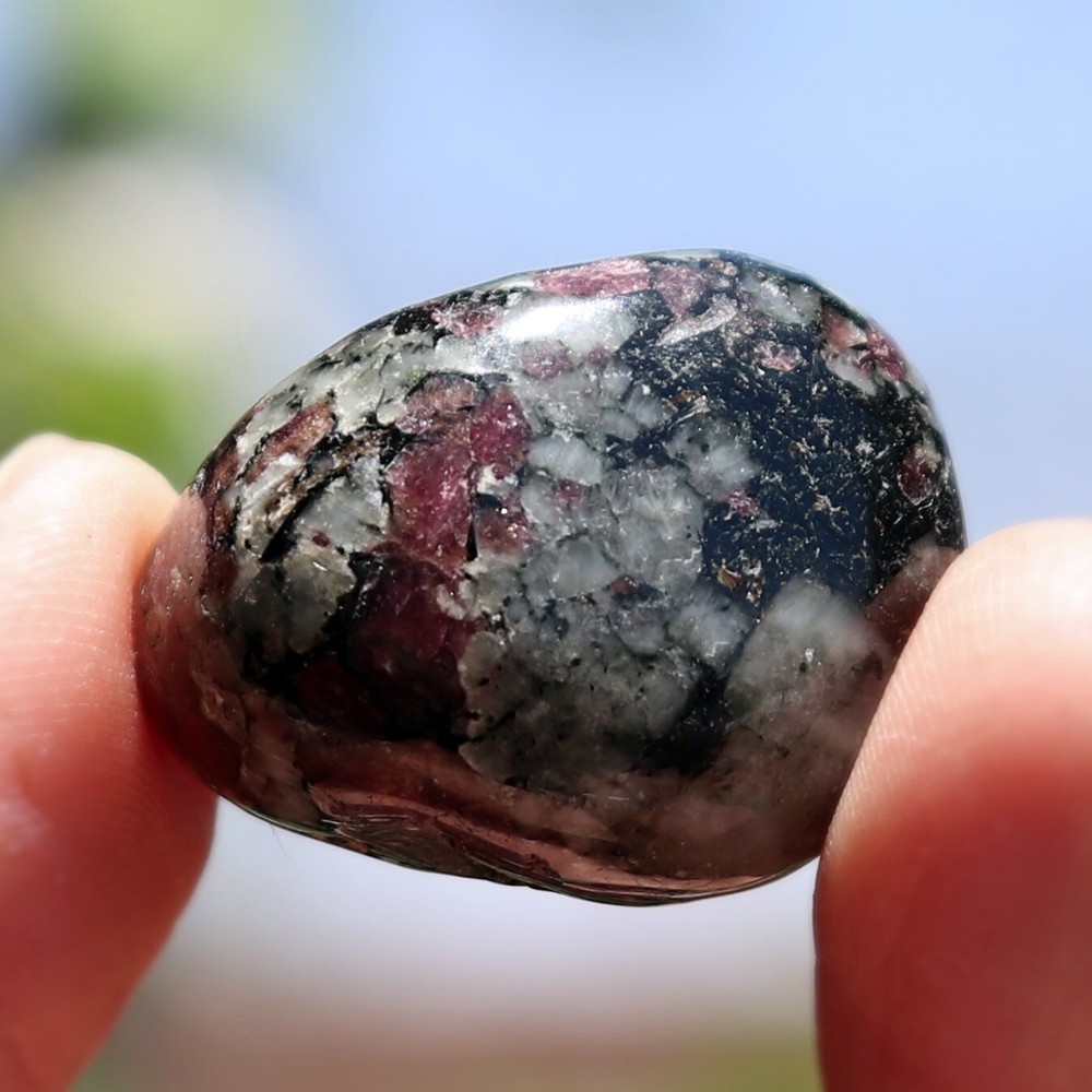 Polished Eudialyte, Fluorescent Mineral (EUD33)