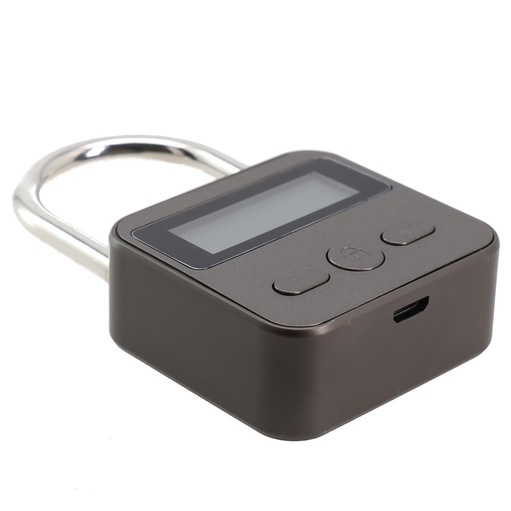 Multifunction Timer Padlock LCD Display Time Lock For Travel Waterproof