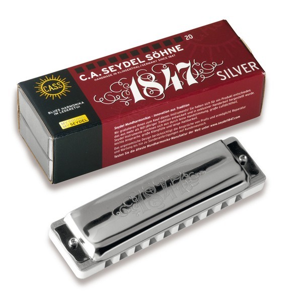 Seydel 1847 Silver Diatonic Standard Richter Harmonica multiple keys available