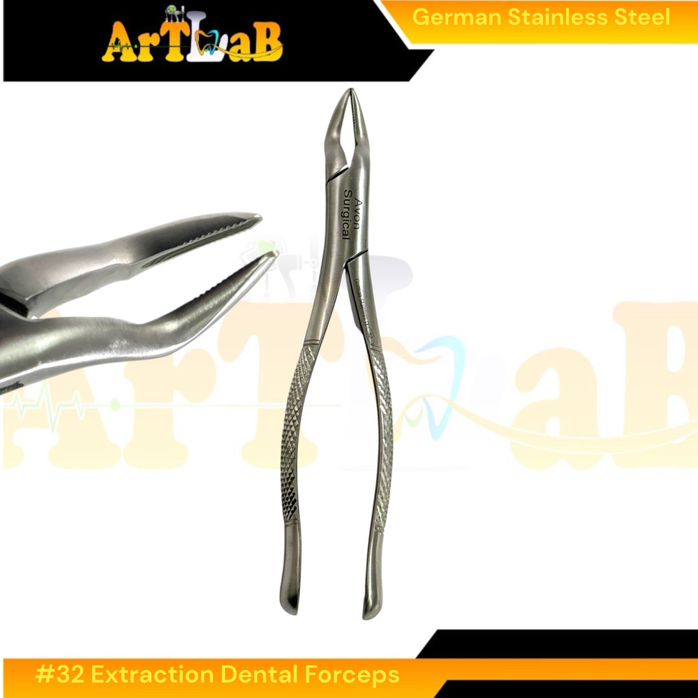 Universal Extracting Forceps Upper Teeth and Molars - German Stainless (1pc) #32