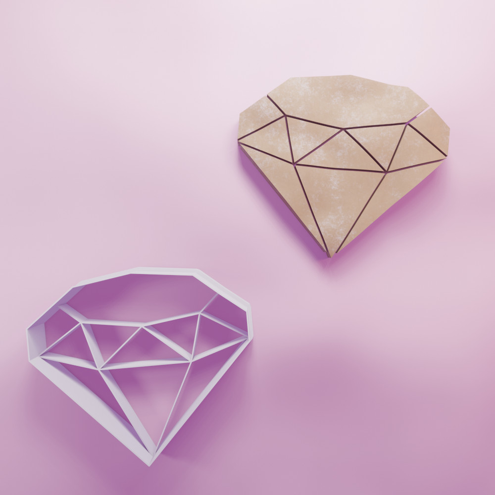 Diamond cookie cutter