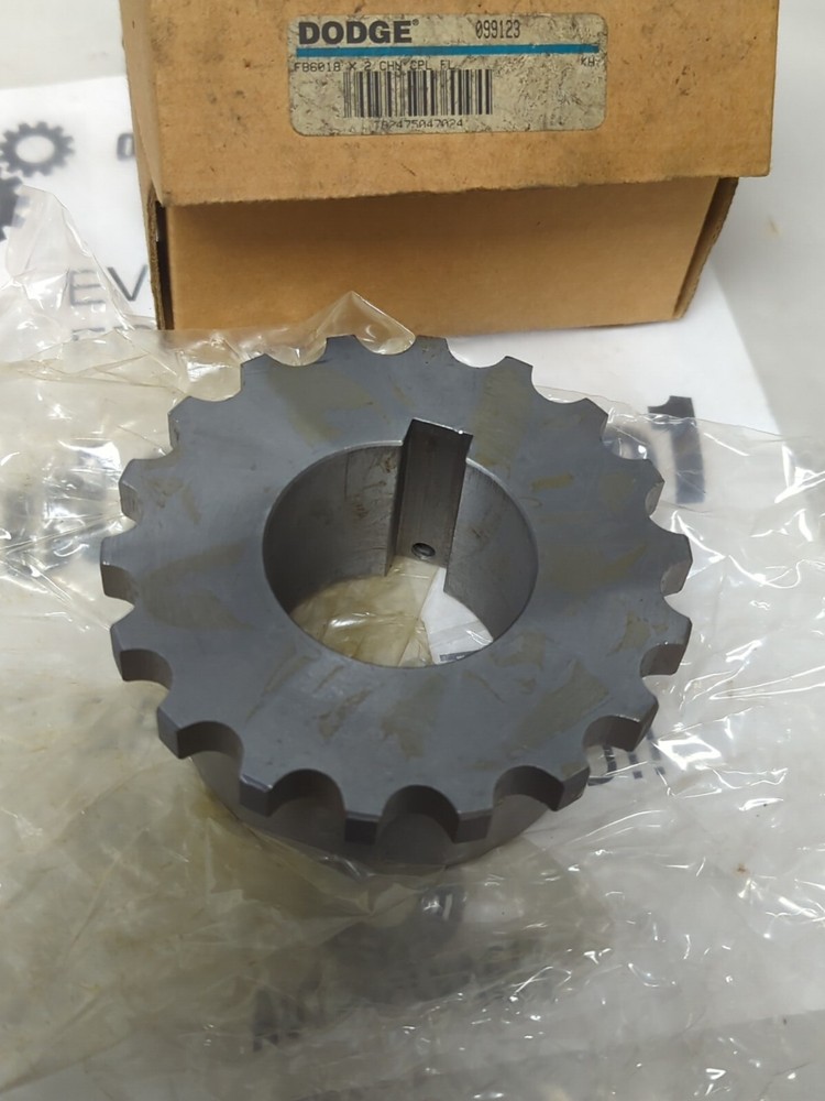DODGE,099123,CHAIN COUPLING FLANGE FB6019X2 NOS
